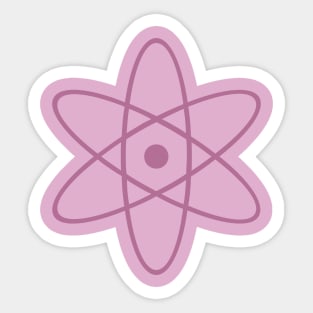 Atom - Dusty Rose Pattern Sticker